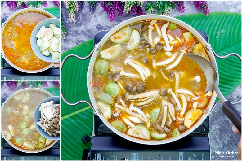 spicy thick soup with pork ribs and vegetables 24