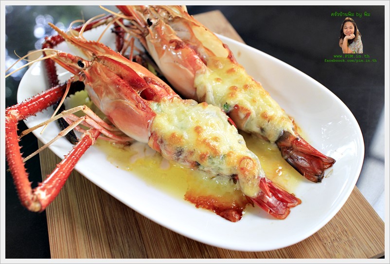 baked river prawn with cheese 10