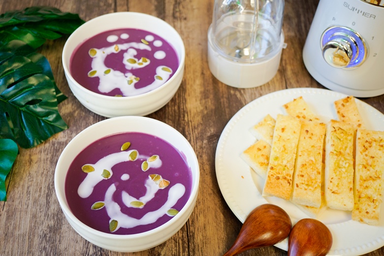 purple sweet potato soup 23