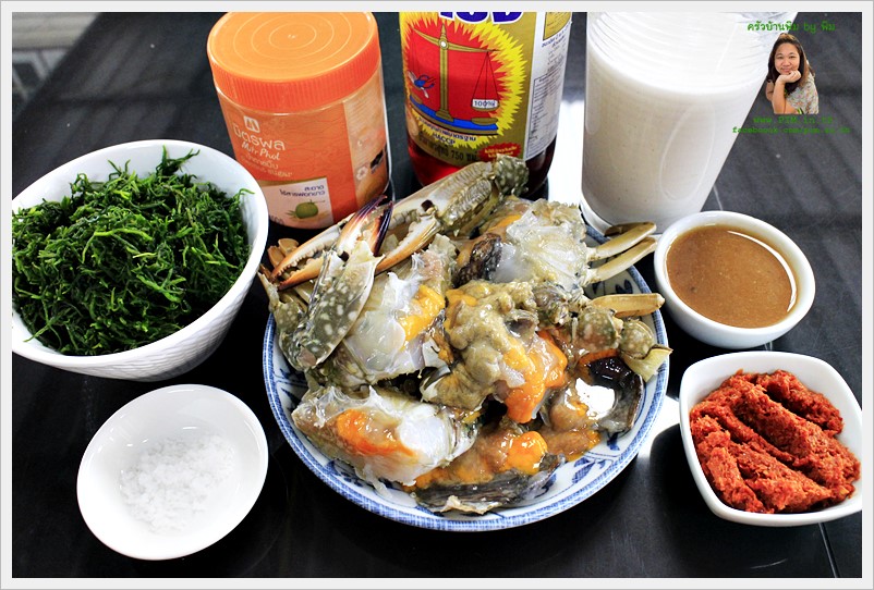 egg crab curry with seepweed leaf 01