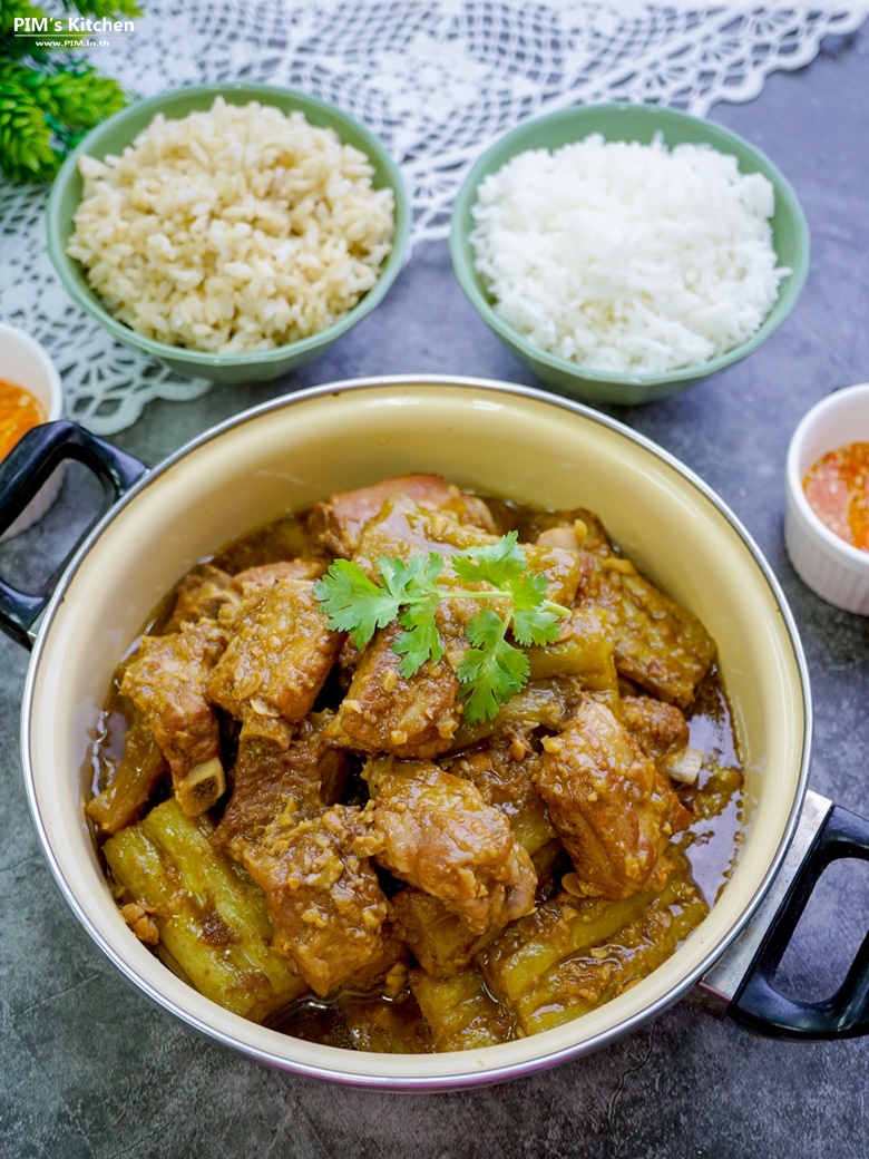 stewed pork ribs with chinese bitter gourd 16