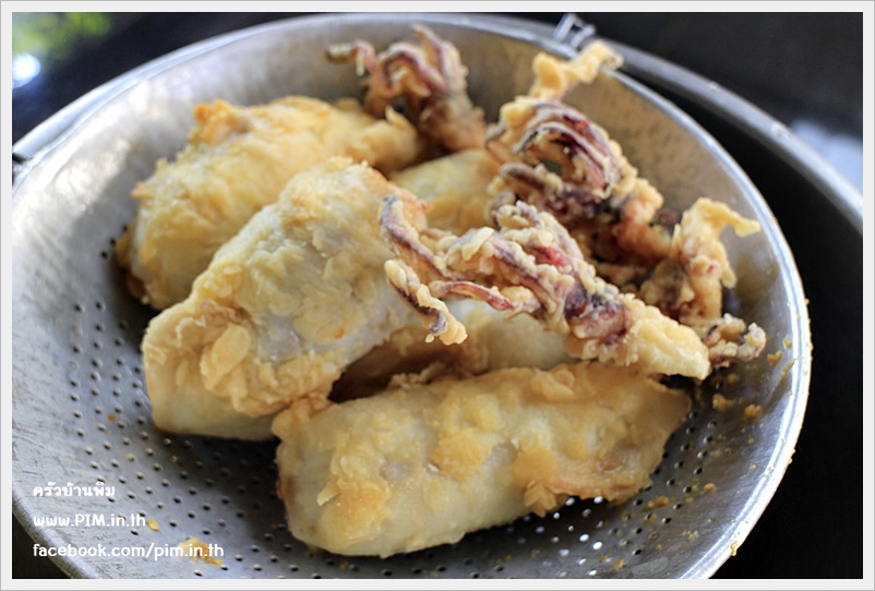stuffed squid fried with garlic 11